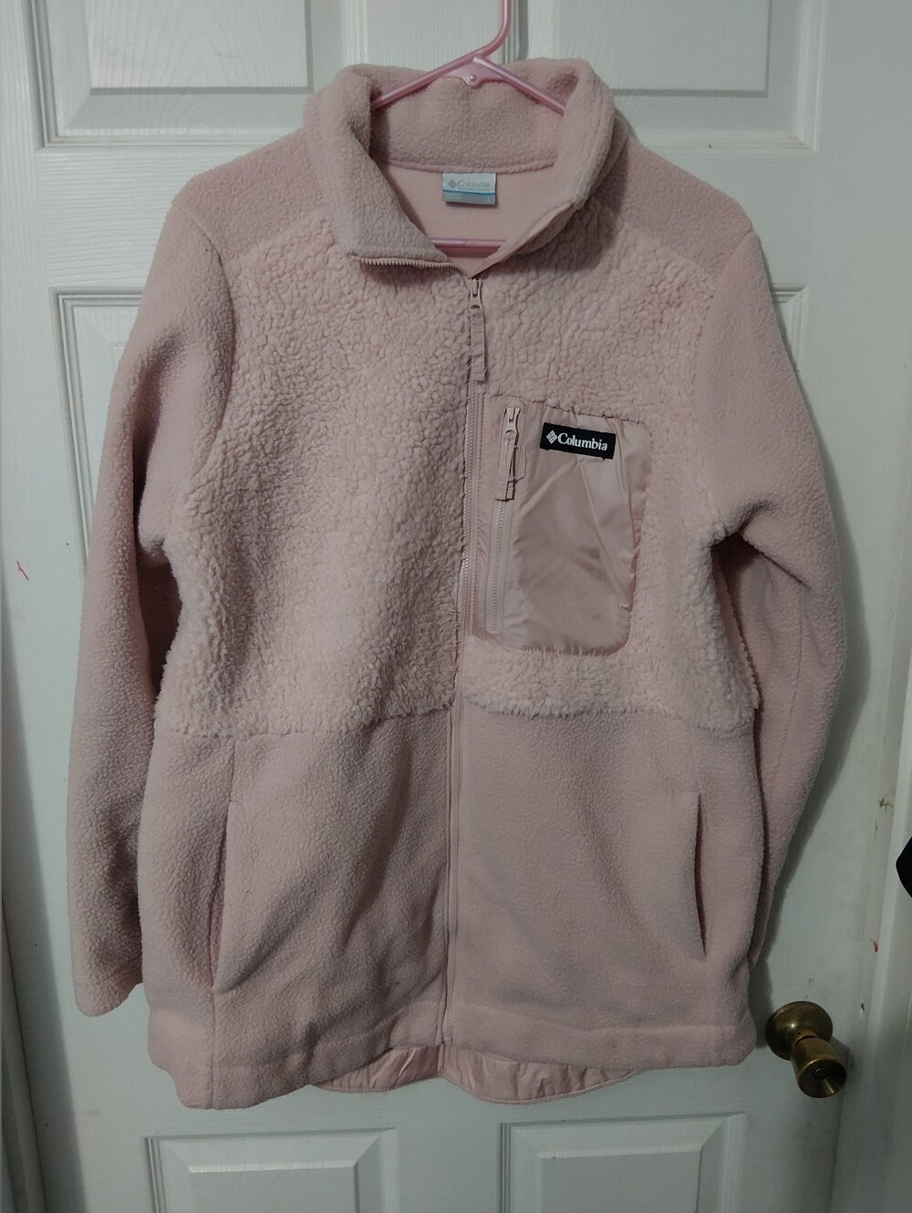 Columbia Pink Sherpa Fleece Jacket
